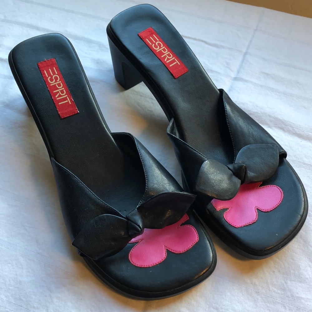 Esprit Black Sandals, Size 10